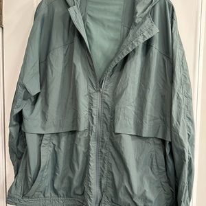 Lululemon nylon zip up jacket. Hooded.